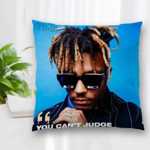 Cushion Juice WRLD Rapper Pattern Cover Throw Pillow Case Cushion For Sofa Home Car Decor Zipper - Juice Wrld Store