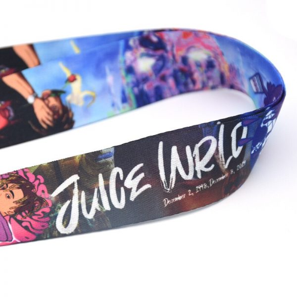 Fashion Mobile Phone Lanyard Wristband Juice Wrld European and American Star Ribbon Keychain Long Lanyard 4 - Juice Wrld Store