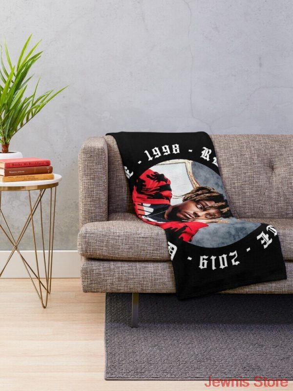 JUICE WRLD Blanket Warm Cozy Letter Throw Blanket Print on Demand Sherpa Blankets for Sofa Thin 1 - Juice Wrld Store