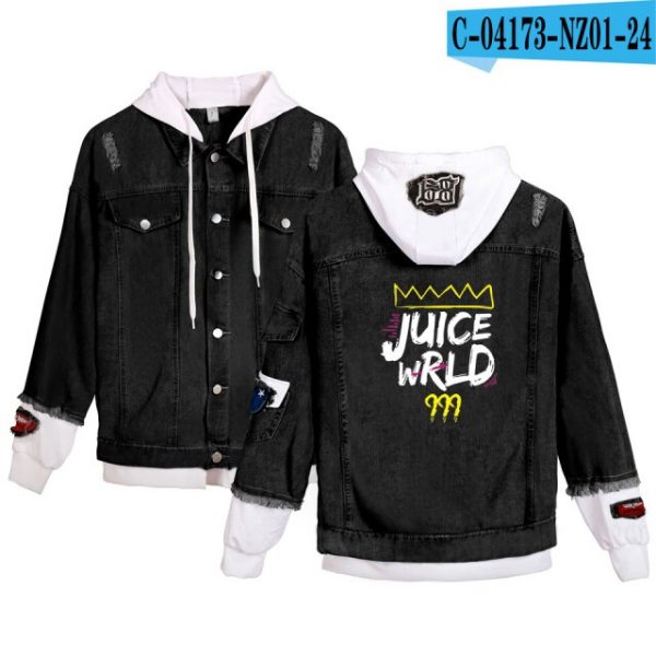 Juice Wrld denim jacket Young People Spring Autumn Hot Fashion Juice Wrld 999 hooded Denim wear 15.jpg 640x640 15 - Juice Wrld Store