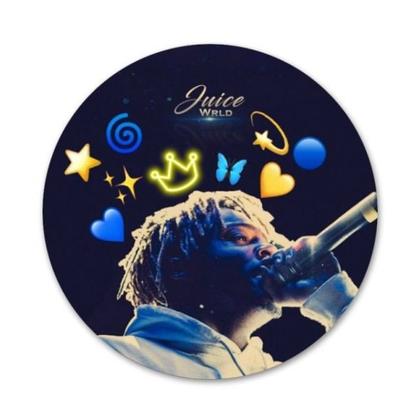 Rapper Juice WRLD Badge Brooch Pin Accessories For Clothes Backpack Decoration gift 5.jpg 640x640 5 - Juice Wrld Store