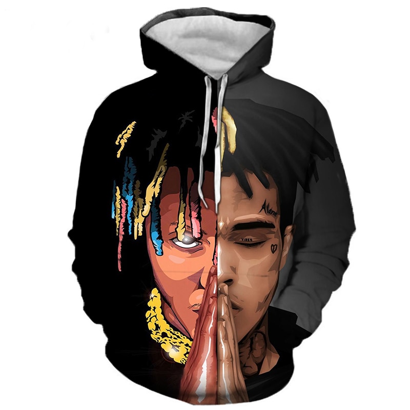 Juice WRLD in WPAP Adult Pull-Over Hoodie by Ical Said - Pixels