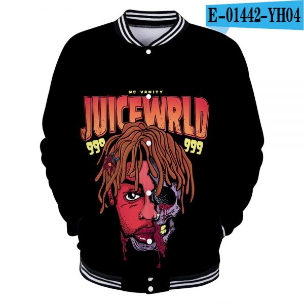 Juice Wrld 3D Print College Jacket Sweatshirt - JWM1809