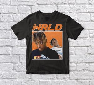 Juice WRLD 90s Vintage Unisex Black T-shirt - JWM1809