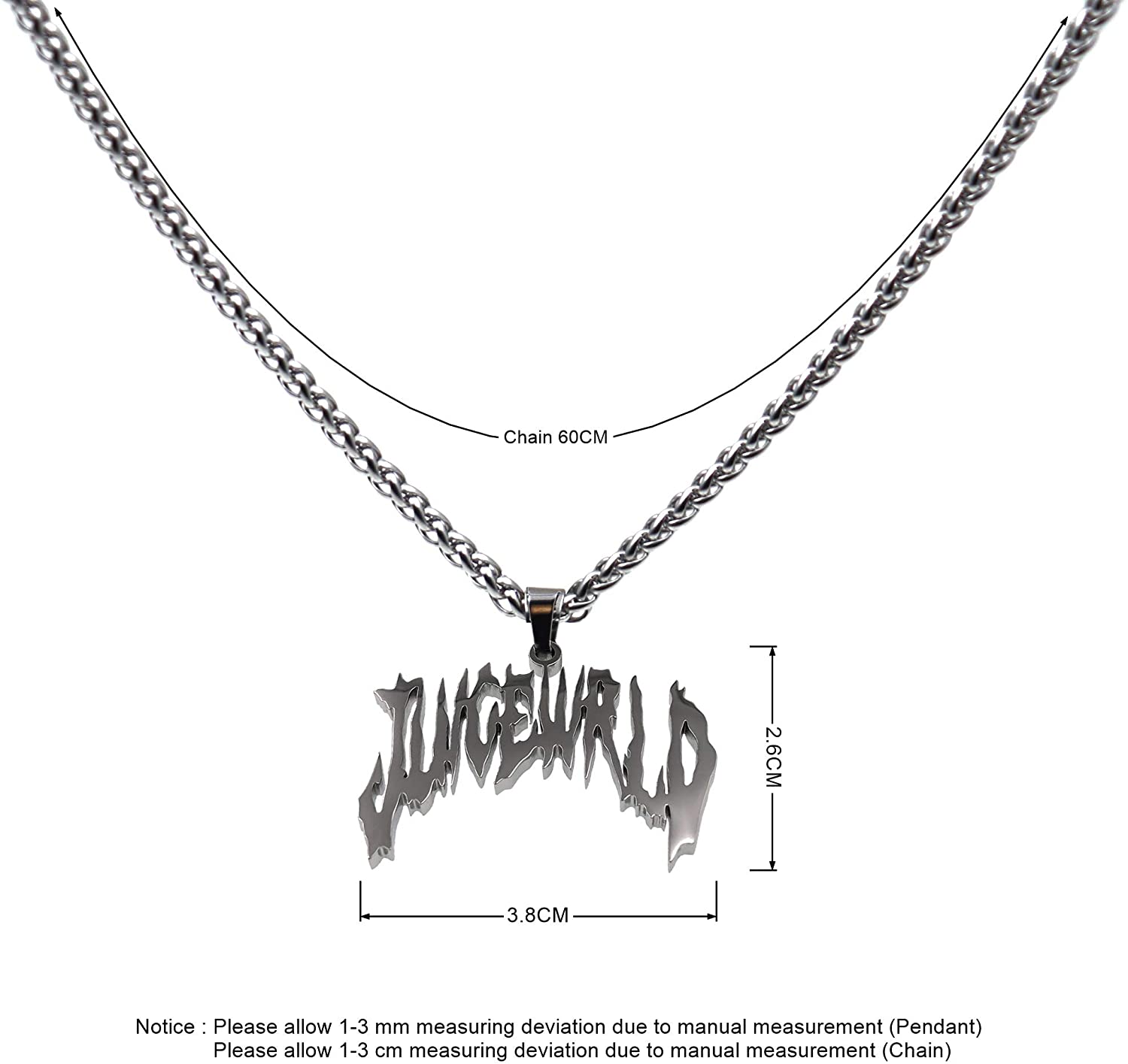 Juice Wrld Necklaces - Hip Hop Rapper Pendant Chain Necklace | Juice ...