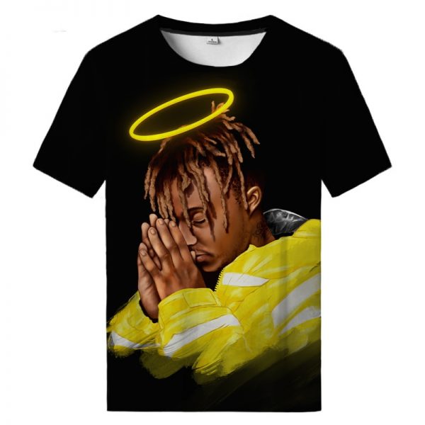 2021 Hip Hop Rapper Juice WRLD 3D Printed T shirt Men women Casual Short Sleeve O - Juice Wrld Store