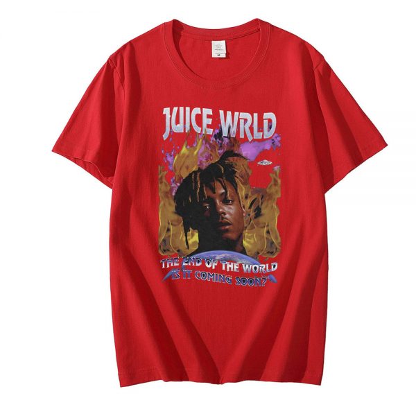 Funny Tops Unisex Harajuku Rapper Juice WRLD Men s T shirt Streetwear T Shirt Men Hip 2 - Juice Wrld Store
