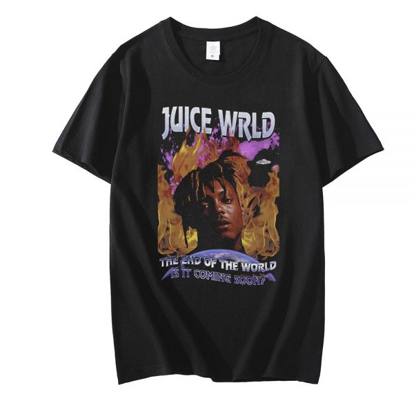 Funny Tops Unisex Harajuku Rapper Juice WRLD Men s T shirt Streetwear T Shirt Men Hip - Juice Wrld Store