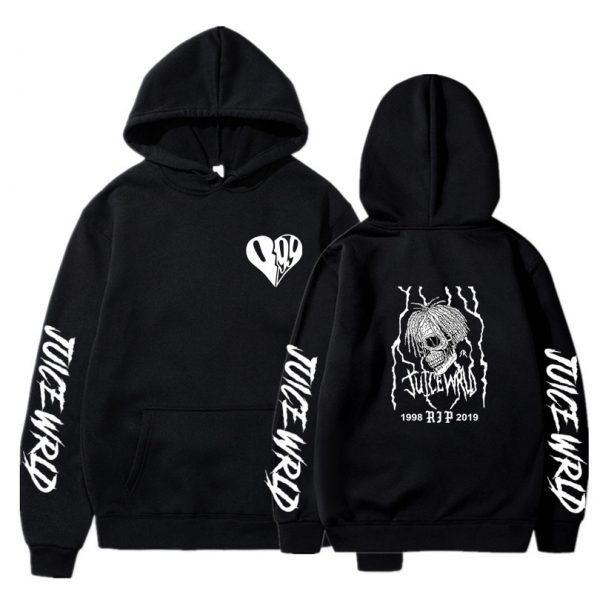 Juice Wrld Hoodies Men Women Solid Color Long Sleeve Pullover Fashion Casual Printed Sweatshirt Oversized Streetwear - Juice Wrld Store