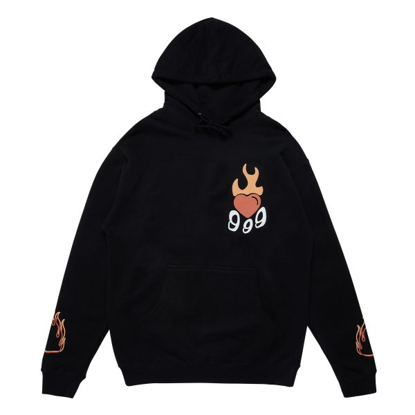 999 Burning Hearts Hoodie