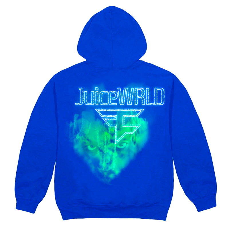 Juice Wrld x Faze Clan Clouds Hoodie Blue - Juice Wrld Store