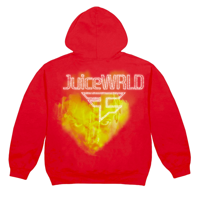 Juice Wrld x Faze Clan Clouds Hoodie Red - Juice Wrld Store