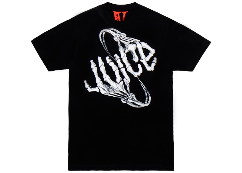 Vlone x 999 Bones T shirt Black - Juice Wrld Store